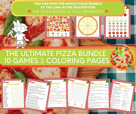 Pizza Party Games Pizza Theme Party Favor Slumber Party Favors Pizza ...