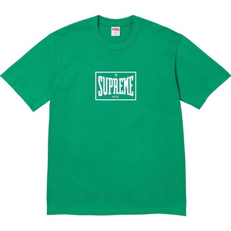 Yahooオークション 送料無料 M 緑 Supreme Warm Up Tee Green 23fw