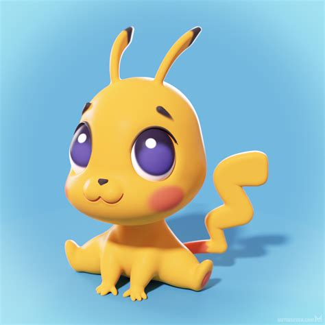 Baby Pikachu - Finished Projects - Blender Artists Community