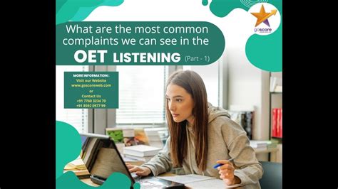 What Are The Most Common Complaints We Can See In The Oet Listening