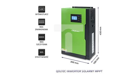 Qoltec Hybrydowy Inwerter Solarny Off Grid Kva Kw A V Mppt