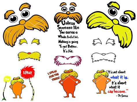 Lorax Bundle Dr Seuss Svg The Lorax I Speak For The Trees Etsy M Xico