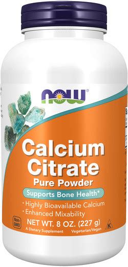 Calcium Citrate Powder Van Now Foods Kopen Bij Superfoodsonline