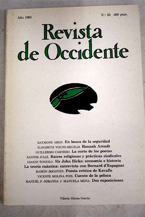 Revista de Occidente Año 1983 nº 23 En busca de la seguridad