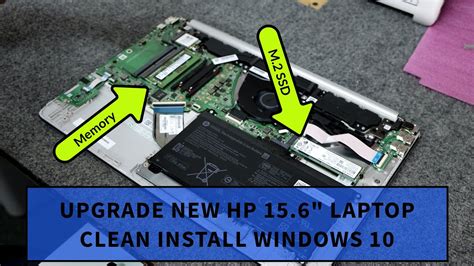 How To Upgrade M2 Ssd And Memory In Hp 156 Laptop Youtube