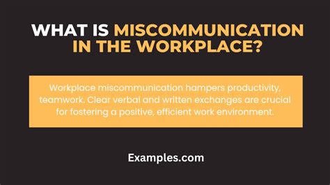 Miscommunication In The Workplace Examples How To Avoid