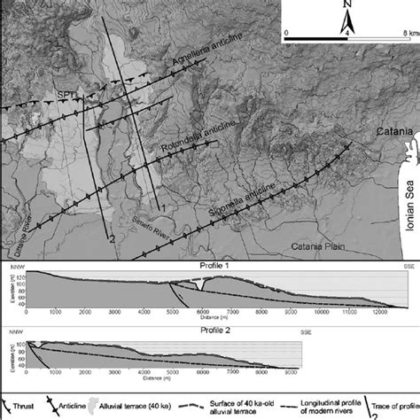 Digital Elevation Model Dem Of The Topography Across The Sigonella