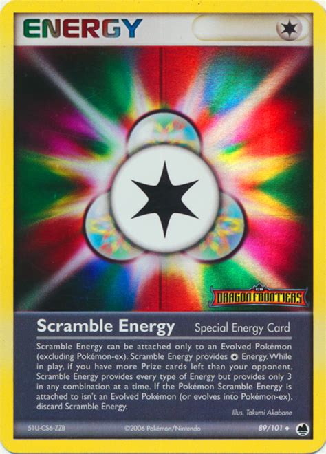 Pokémon EX Dragon Frontiers Card 089 δ Scramble Energy Parallel Reverse