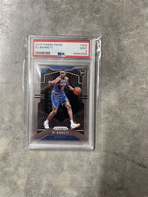 2019 20 Panini Prizm Rookie Prizm 250 RJ Barrett RC PSA 9 EBay