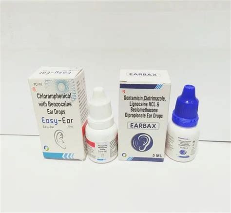 Easy Ear Chloramphenicol And Benzocaine Ear Drop Packaging Size Ml