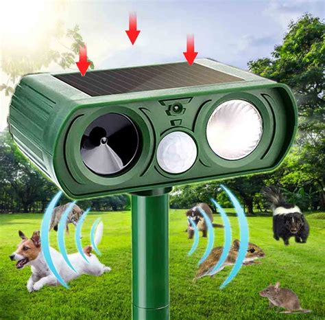 Flashing Lights Animal Deterrent Devices Outdoor Squirrel Repellent ...