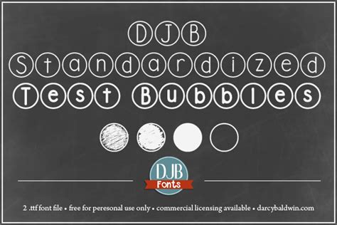 Standardized Test Fonts - Darcy Baldwin Fonts