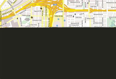 Turner Field Stadtplan Mit Satellitenfoto Und Unterk Nften Von Atlanta