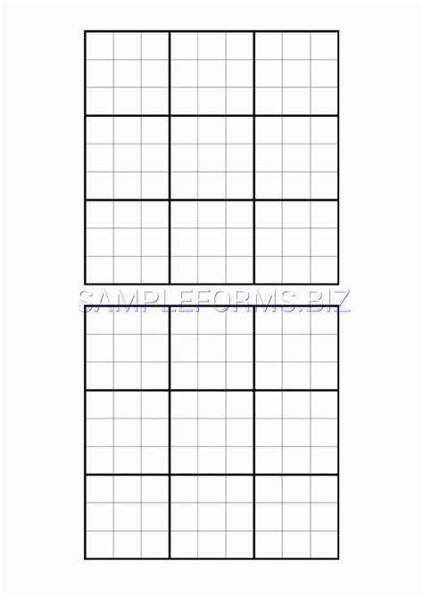 Blank Large Printable Sudoku Sheets Sudoku Puzzles Printable