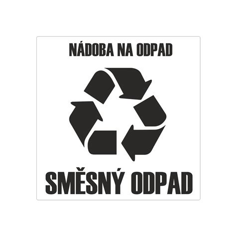 Sm Sn Odpad Samolepka