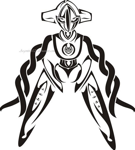 Tribal Deoxys Tattoo Pokemon Tattoo Tribal Pokemon Nerd Tattoo