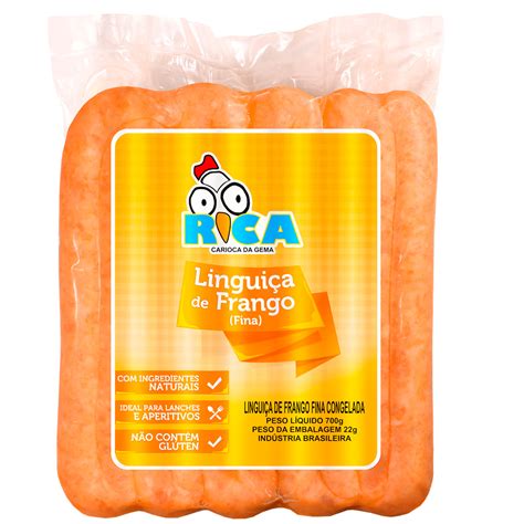 Linguiça de Frango Fina Rica Congelada Embalagem de 700g Compre