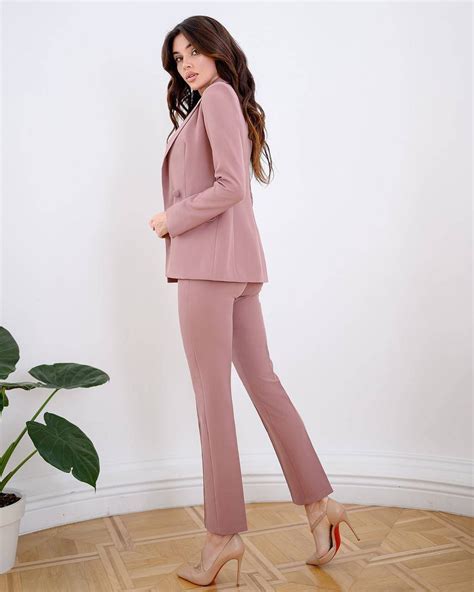 Mocco Pantsuit For Women Pinky Blazer Trouser Suit For Women Etsy