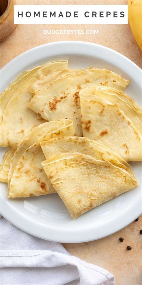 Easy Homemade Crepes Recipe Budget Bytes