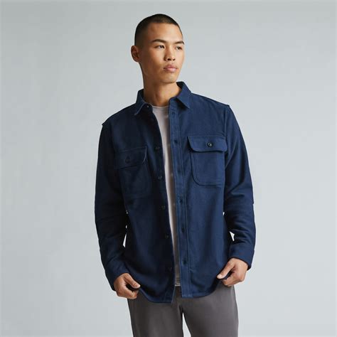 The Heavyweight Overshirt Uniform Deep Navy Everlane