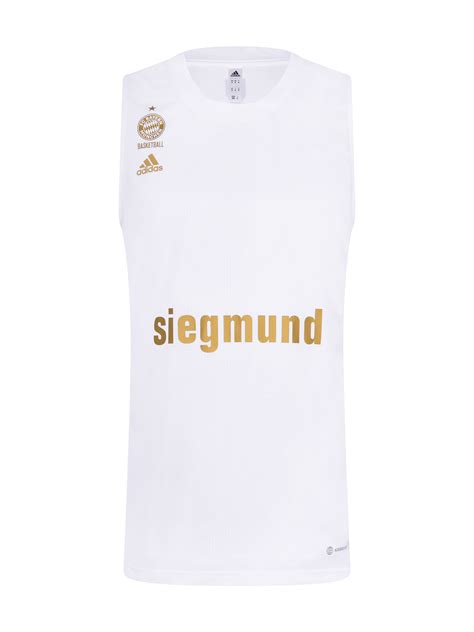 Men Basketball Authentic Away Jersey 22 23 White Official Fc Bayern