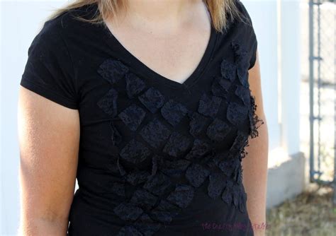 Lace T Shirt Refashion How To Sew Fashion And Style Diy Craft