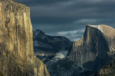 El Capitan And Half Dome In Late Photograph By Tracy Barbutes Fine