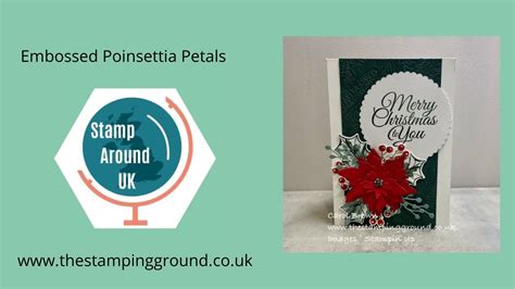 Embossed Poinsettia Petal Card Youtube