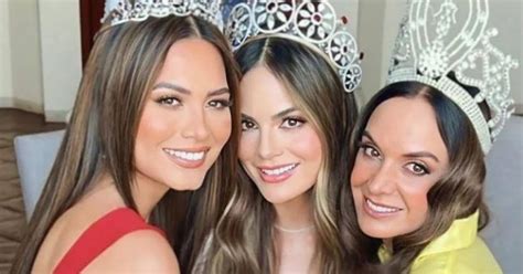 Lupita Jones Ximena Navarrete Y Andrea Meza Posan Juntas Por Primera