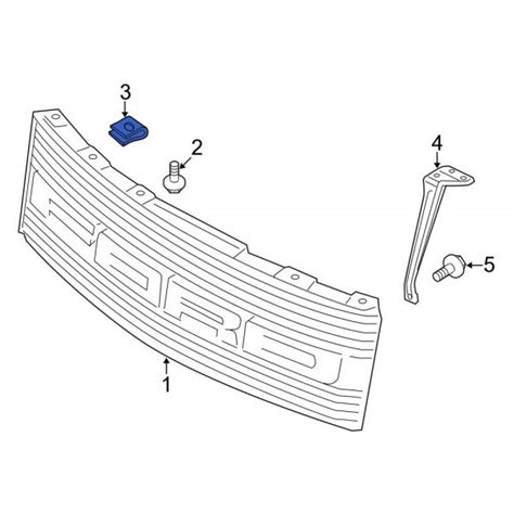 Ford Oe W712827s439 Valance Panel Nut