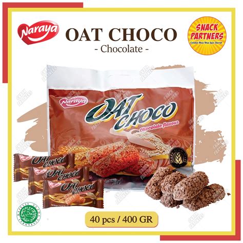 Jual Naraya Oat Choco Pcs Gr Crispy Biscuit Snack Oat Bar