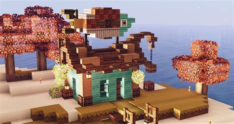 fish hut 🎣 | Minecraft designs, Minecraft farm, Minecraft blueprints