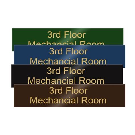 10x2 Executive Name Plates Laser Engraved In Brass In 5 Rich Colors