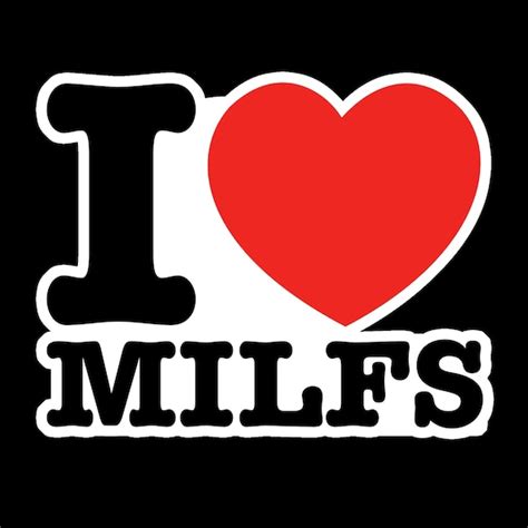 I Love Milfs Bumper Sticker Funny Milf Car Decal Heart Etsy