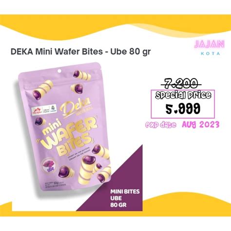 Jual Deka Mini Wafer Bites Ube Gram Shopee Indonesia