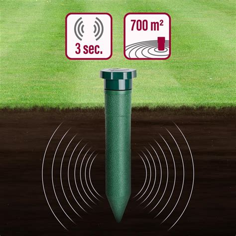 2x VOSS Sonic MoleEx 600 Maulwurfvertreiber