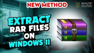 How To Extract Rar Files On Windows 11 Updated 5 Minute Solution Mp3