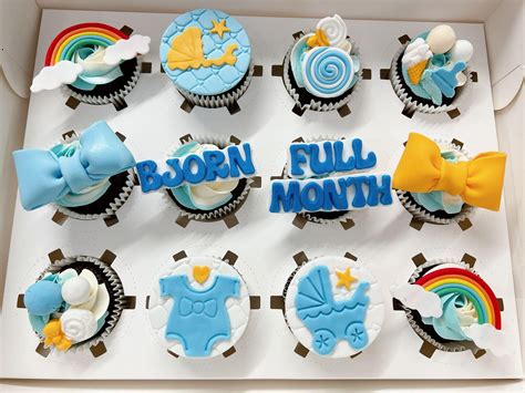 Baby Full Monthbaby Shower Cupcake Singapore Cupcake T Set Sg