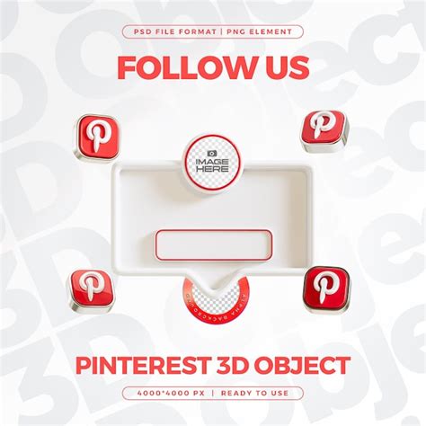 Medias Sociaux Pinterest Rendu D Psd Mod Les Psd Gratuits De Haute