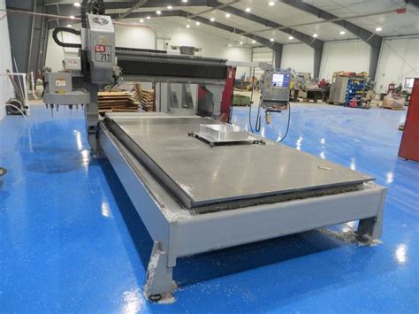 Haas Gr 712 Cnc Router With Haas Coldfire Drilled And Tapped Steel Table