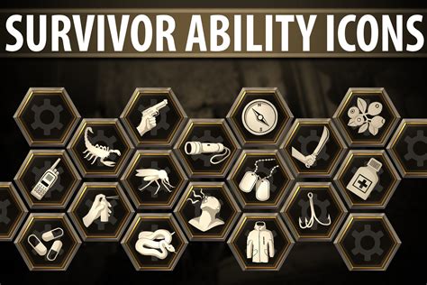 Survivor Ability Icons 2d Icons Unity Asset Store