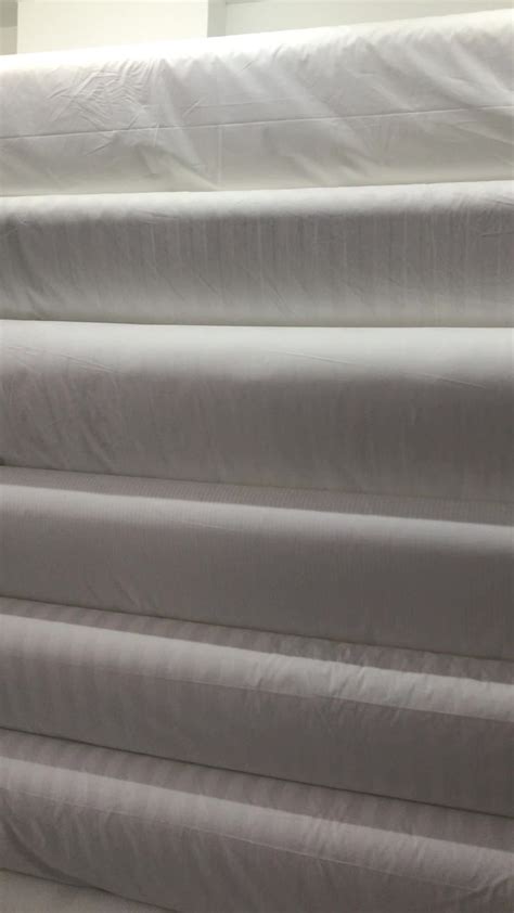 100 Cotton Satin Stripe Fabric 250tc 300tc 330tc 400tc Hotel Bed Linen