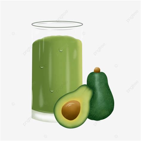 Ilustraci N De Jugo De Aguacate Y Fruta Png Dibujos Jugo Fruta Palta