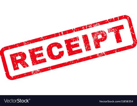 Receipt rubber stamp Royalty Free Vector Image