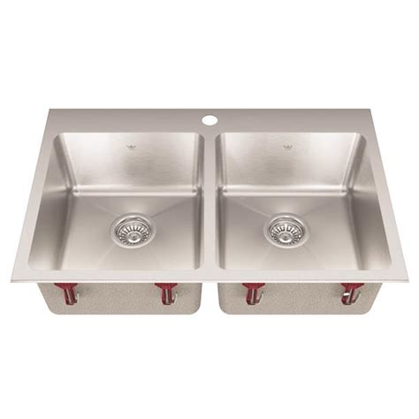 Kindred Stainless Steel Franke Double Sink 3125 In X 2056 In Qdly2031