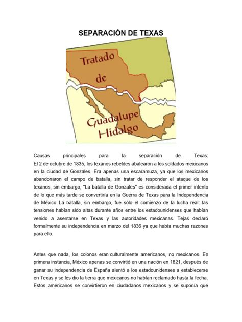 Separación De Texas Pdf