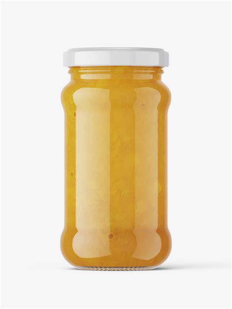 Yellow Jam Jar Mockup Smarty Mockups