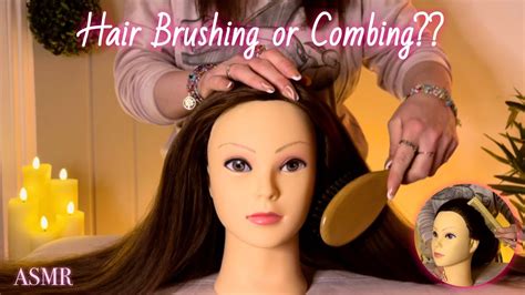 Asmr Hair Styling With Hair Brushing Combing And Hair Play Relaxing