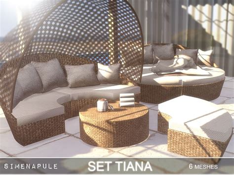 Simenapule S Tiana Set In 2024 Bedroom Set Sims 4 Sims 4 Cc Furniture