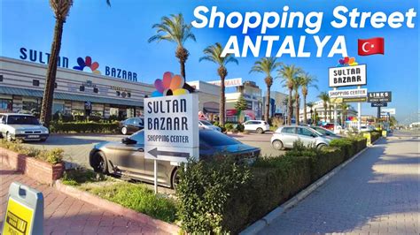 Walking And Shopping In Lara Antalya Street Bazaarbags Shoes And